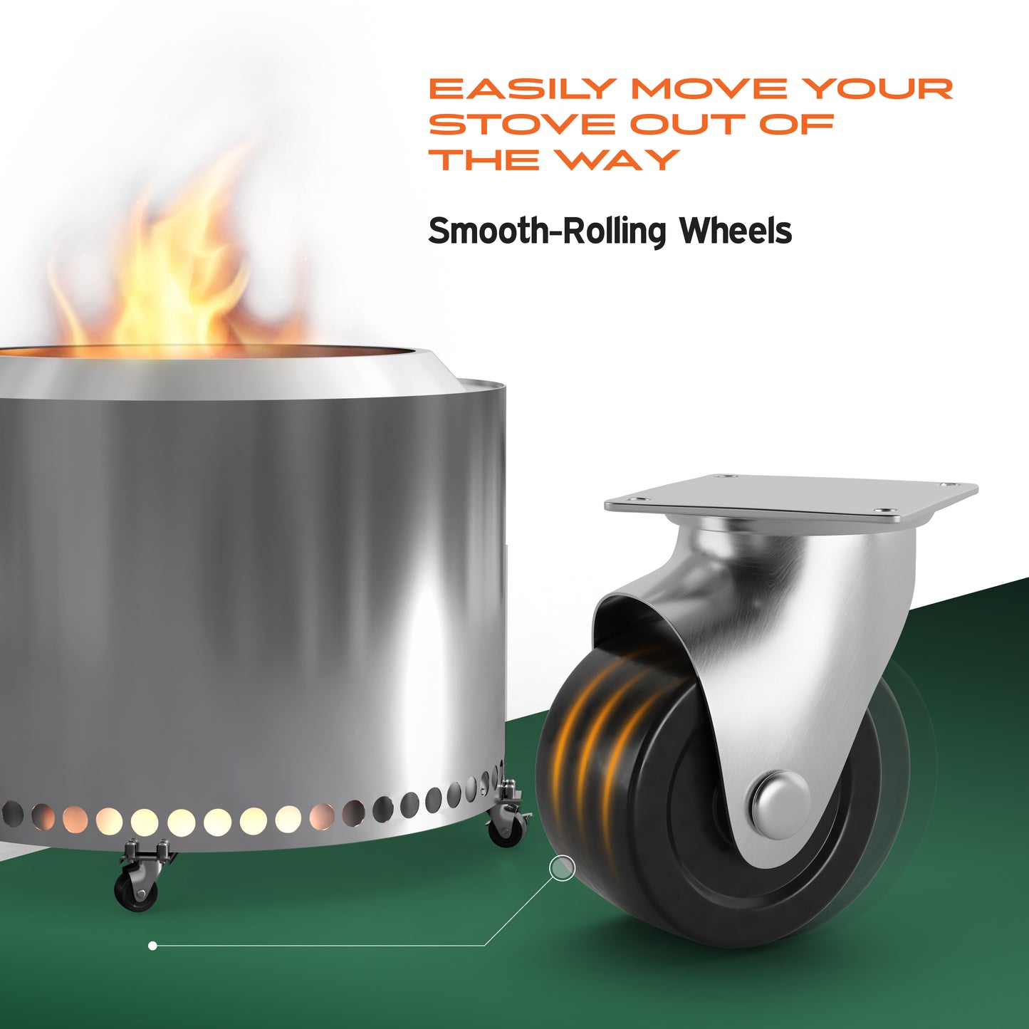 Solo Stove Yukon Rolling Stand – 28"