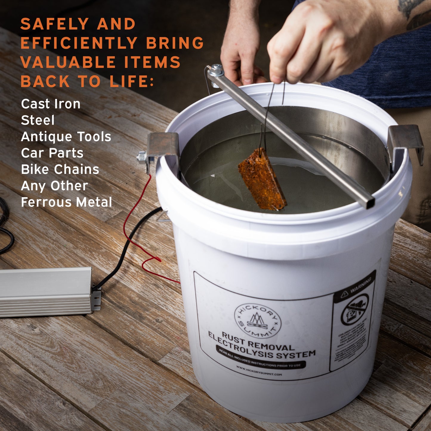 Rust Removal Electrolysis System