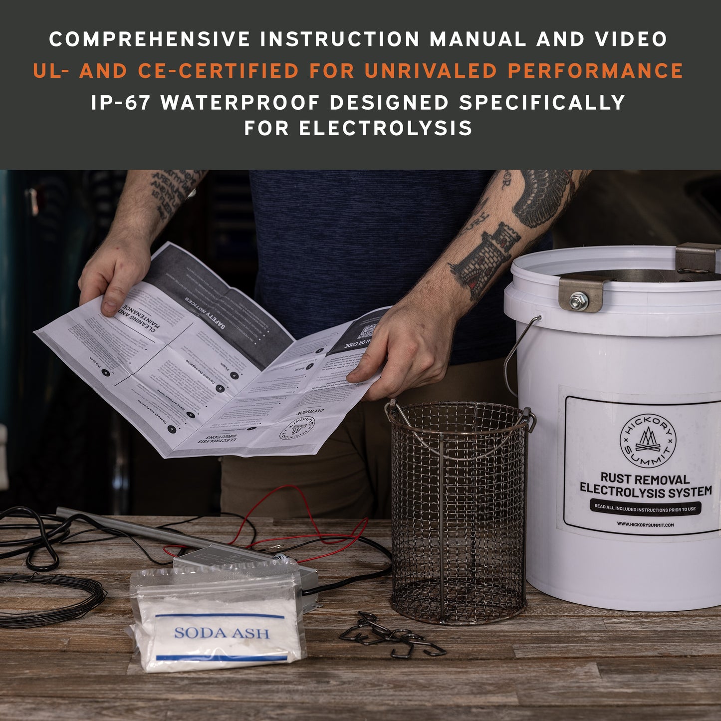 Rust Removal Electrolysis System