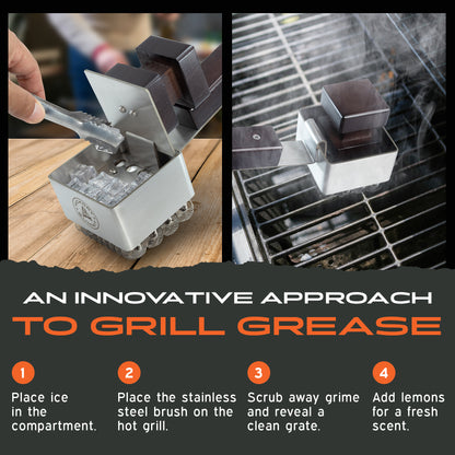 Fire and Ice Bristle Free Steam Cleaning Grill Brush