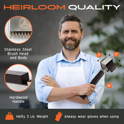 Fire and Ice Bristle Free Steam Cleaning Grill Brush