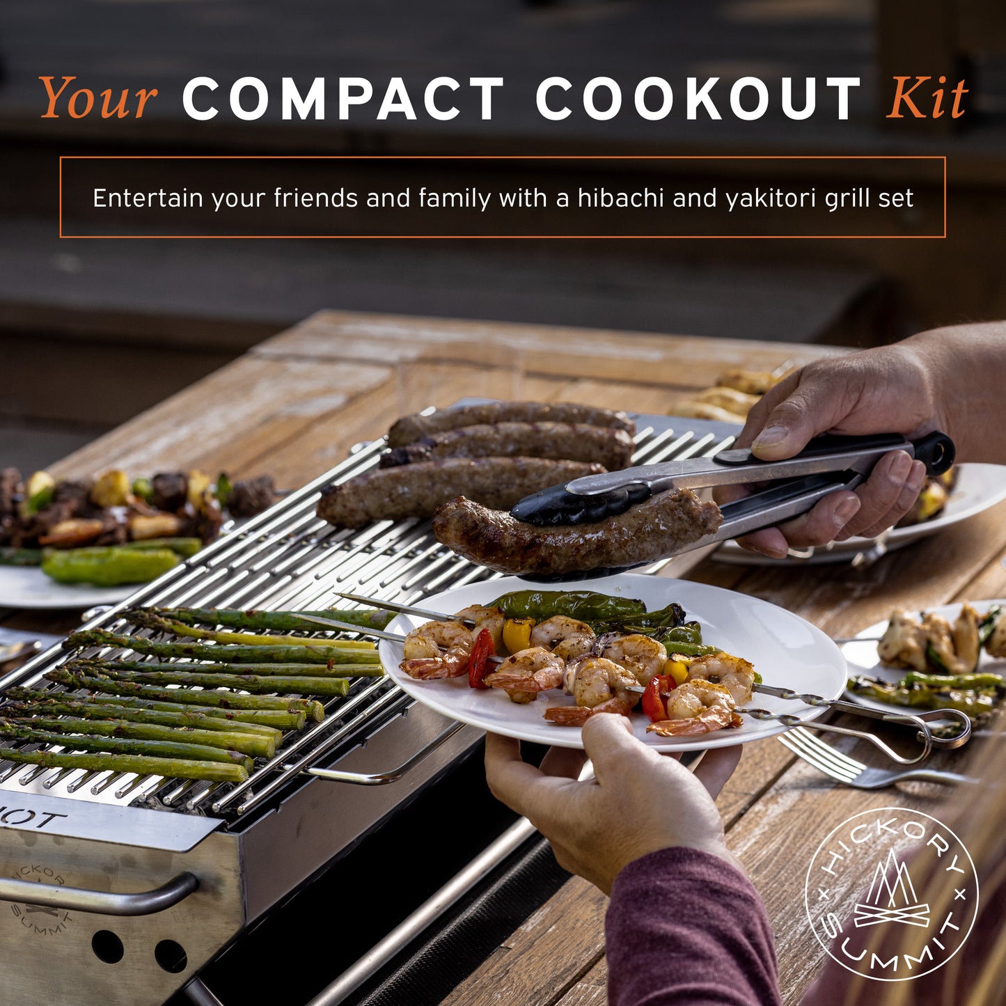 Hibachi and Yakitori Tabletop Grill Set