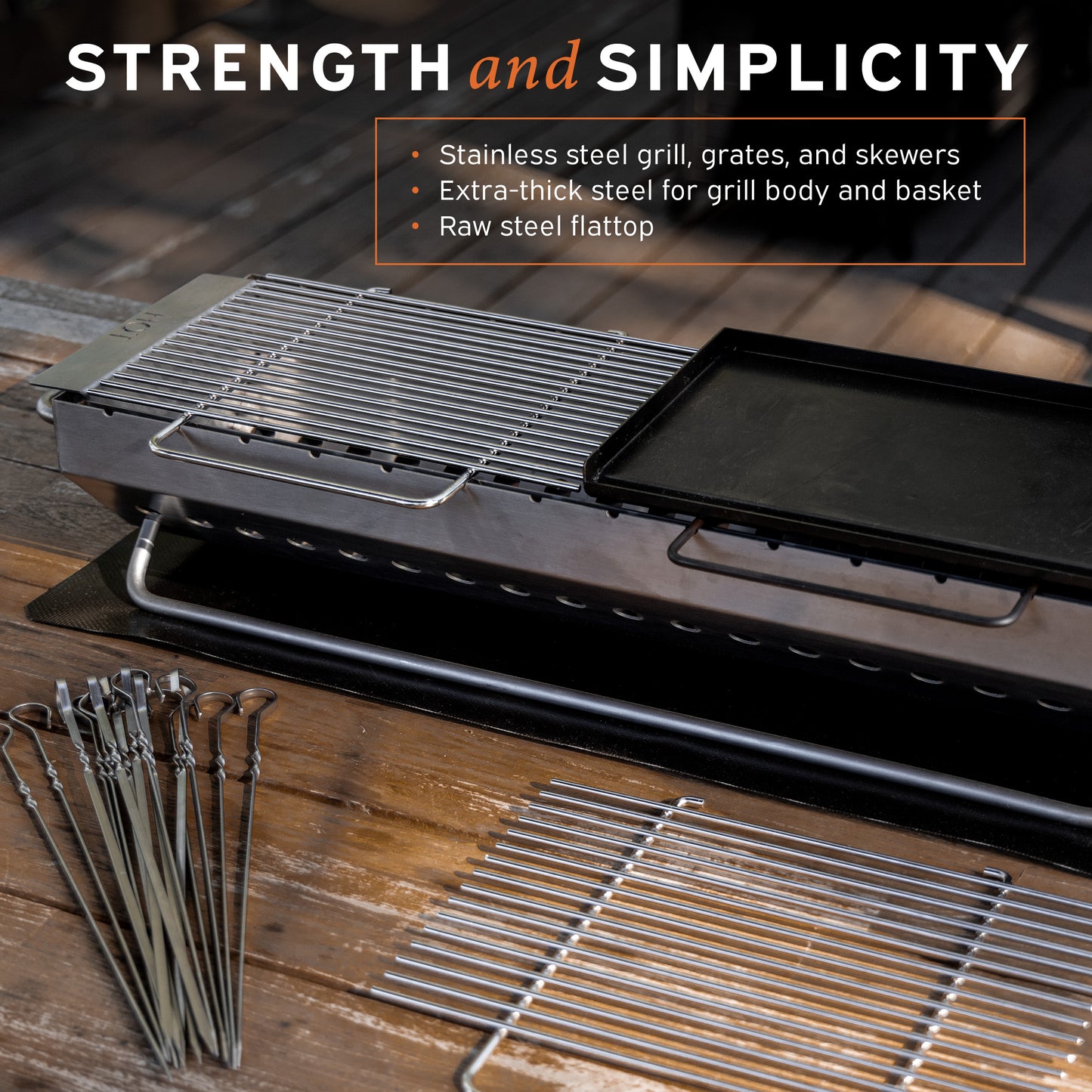 Hibachi and Yakitori Tabletop Grill Set